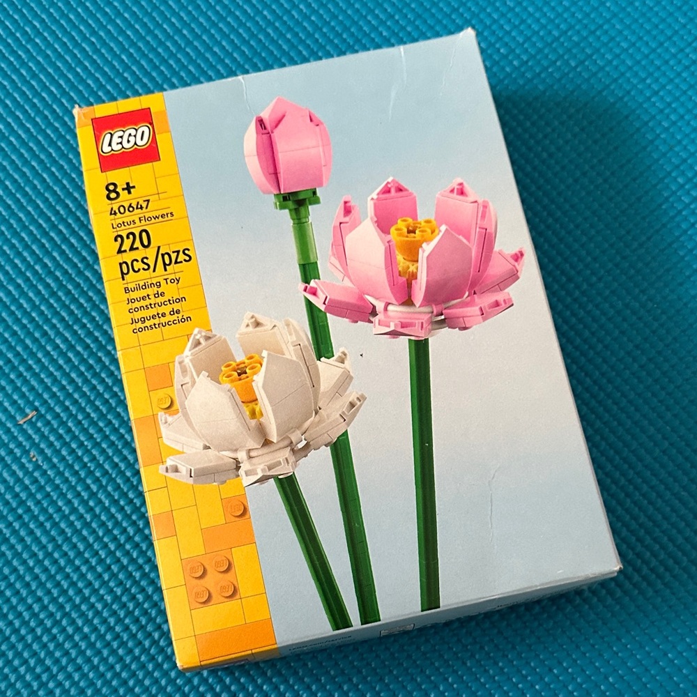 LEGO Lotus Flowers with Pink and White Petals used
